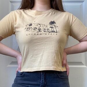 Cute yellow short tee from Garage